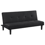 Stanford Upholstered Tufted Convertible Sofa Bed Black | Black | 360238
