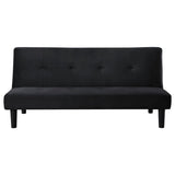 Stanford Upholstered Tufted Convertible Sofa Bed Black | Black | 360238