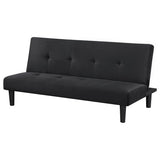 Stanford Upholstered Tufted Convertible Sofa Bed Black | Black | 360238