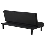 Stanford Upholstered Tufted Convertible Sofa Bed Black | Black | 360238