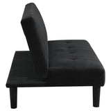 Stanford Upholstered Tufted Convertible Sofa Bed Black | Black | 360238