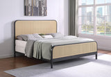 Lanewood Open Cane Webbing Metal Eastern King Bed Black | Beige | Black | 360250KE