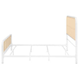 Lanewood Open Cane Webbing Metal Eastern King Bed White | White | 360251KE