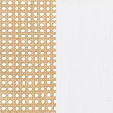 Lanewood Open Cane Webbing Metal Queen Bed White | Queen | White | 360251Q
