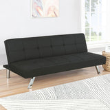 Joel Upholstered Tufted Convertible Sofa Bed Black | King | Black | 360281