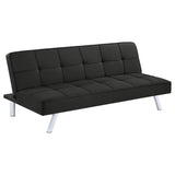 Joel Upholstered Tufted Convertible Sofa Bed Black | King | Black | 360281