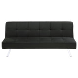 Joel Upholstered Tufted Convertible Sofa Bed Black | King | Black | 360281
