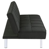 Joel Upholstered Tufted Convertible Sofa Bed Black | King | Black | 360281