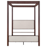 Zimmerlee 89-inch Metal Queen Canopy Bed Rust Brown | Queen | Brown | Rust Brown | 360331Q