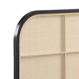 Amherst Radio Weave Rattan Metal Eastern King Bed Black | Black | 360351KE