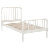 Jones Wood Twin Open Frame Bed White | King | White | 400415T
