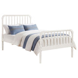 Jones Wood Twin Open Frame Bed White | King | White | 400415T