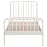 Jones Wood Twin Open Frame Bed White | King | White | 400415T