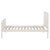 Jones Wood Twin Open Frame Bed White | King | White | 400415T