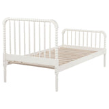 Jones Wood Twin Open Frame Bed White | King | White | 400415T