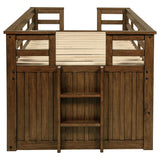 Carlsbad Wood Twin Captains Bed With Trundle Medium Brown | Twin | Brown | Medium Brown | 400716T