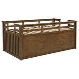 Carlsbad Wood Twin Captains Bed With Trundle Medium Brown | Twin | Brown | Medium Brown | 400716T