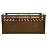 Carlsbad Wood Twin Captains Bed With Trundle Medium Brown | Twin | Brown | Medium Brown | 400716T