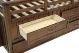 Carlsbad Wood Twin Captains Bed With Trundle Medium Brown | Twin | Brown | Medium Brown | 400716T