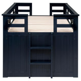Carlsbad Wood Twin Captains Bed With Trundle Navy Blue | Twin | Blue | Navy Blue | 401980T