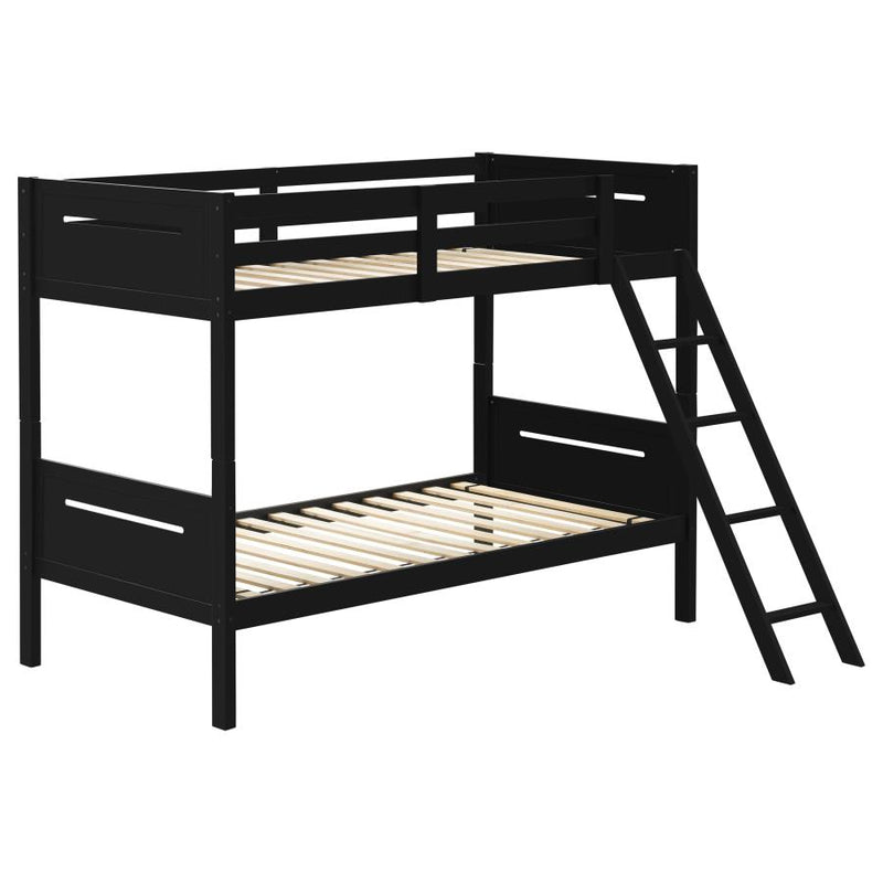 Littleton Wood Over Bunk Bed Black