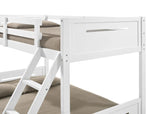 Littleton Wood Twin Over Full Bunk Bed White | White | 405052WHT