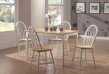 Cinder Wood Dining Side Chair White (Set of 4) | King | White | 4129