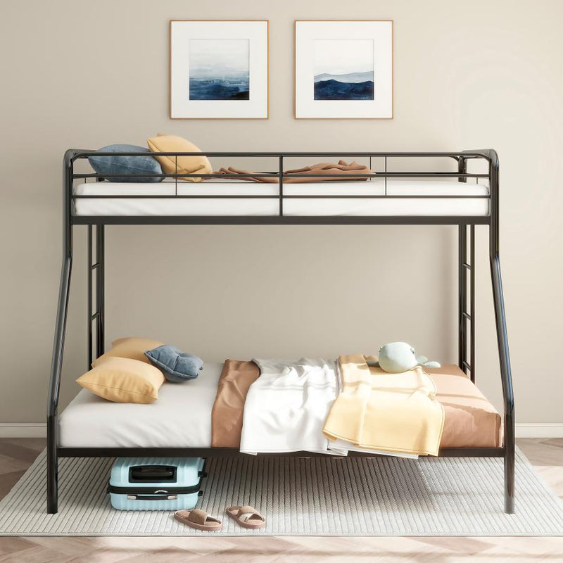 Carson Metal Over Bunk Bed Glossy Black