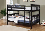 Chapman Wood Full Over Full Bunk Bed Black | Full | Black | 460359