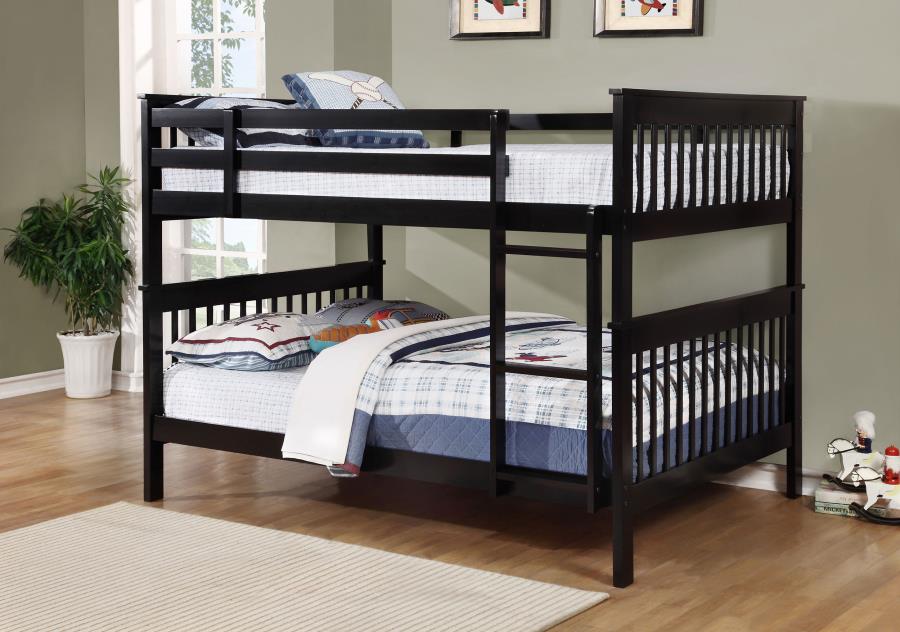 Chapman Wood Full Over Full Bunk Bed Black | Full | Black | 460359