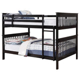 Chapman Wood Full Over Full Bunk Bed Black | Full | Black | 460359