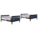 Chapman Wood Full Over Full Bunk Bed Black | Full | Black | 460359