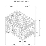 Chapman Wood Full Over Full Bunk Bed Black | Full | Black | 460359