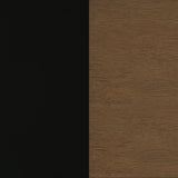 Morris Twin Over Twin Wood Bunk Bed Black and Walnut