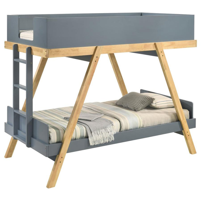 Frankie Over Bunk Bed with 7-inch Mattresses White