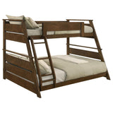 Holden Wood Veneer Twin Over Full Bunk Bed Walnut | King | Brown | Walnut | 460593