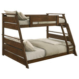 Holden Wood Veneer Twin Over Full Bunk Bed Walnut | King | Brown | Walnut | 460593