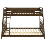 Holden Wood Veneer Twin Over Full Bunk Bed Walnut | King | Brown | Walnut | 460593