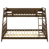 Holden Wood Veneer Twin Over Full Bunk Bed Walnut | King | Brown | Walnut | 460593