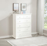 Sumerlin 6-drawer Bedroom Chest of Drawers White | White | 460595WHT