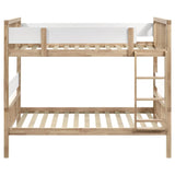 Dakota Wood Twin Over Twin Bunk Bed Natural | Twin | Brown | Natural | 461171