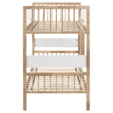 Dakota Wood Twin Over Twin Bunk Bed Natural | Twin | Brown | Natural | 461171