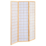 Carrie 3-Panel Room Divider Folding Shoji Screen Natural | White | Natural | 4621