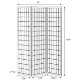 Carrie 3-Panel Room Divider Folding Shoji Screen Natural | White | Natural | 4621