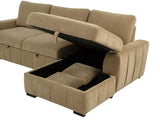 Pastrana Upholstered Sleeper Sectional Sofa RAF Chaise Camel | Beige | Camel | 500348