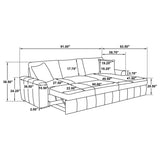 Pastrana Upholstered Sleeper Sectional Sofa RAF Chaise Camel | Beige | Camel | 500348