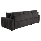 Pastrana Upholstered Sleeper Sectional Sofa LAF Chaise Grey | Grey | Charcoal Grey | 500349