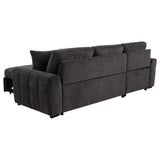 Pastrana Upholstered Sleeper Sectional Sofa LAF Chaise Grey | Grey | Charcoal Grey | 500349