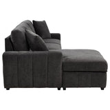Pastrana Upholstered Sleeper Sectional Sofa LAF Chaise Grey | Grey | Charcoal Grey | 500349