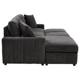 Pastrana Upholstered Sleeper Sectional Sofa LAF Chaise Grey | Grey | Charcoal Grey | 500349